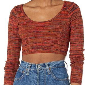 NWT Guess Women's Long Sleeve Scoop Neck Anika Sweater